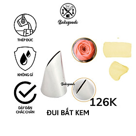 Mua Đui bắt kem 126K  Đuôi bắt kem cánh hoa hồng thẳng trang trí bánh bằng thép không gỉ đúc liền khối dày dặn  cứng cáp