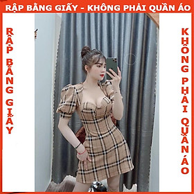 Rập giấy A0 - đầm cup ngực tay phồng 1192 (BẢN VẼ)