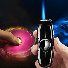 Mua Bật Lửa Khè Gas Đá Rãnh Tay Con Quay Spinner 2in1 - Xài Gas (giao màu ngẫu nhiên)