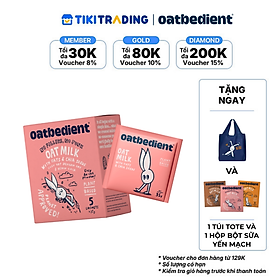 Sữa Yến Mạch Dạng Bột OATBEDIENT Vị Yến Mạch & Hạt Chia Thuần Chay Hộp 5 Gói x 35g