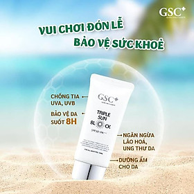 KEM CHỐNG NẮNG VẬT LÝ GSC+ TRIPLE SUN BLOCK 50ml