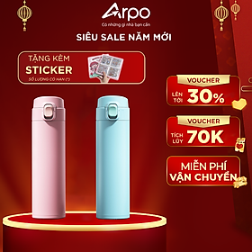 Mua  Tặng Sticker  Bình Giữ Nhiệt Nước Nóng Mini Dung Tích 450ml  Giữ Nhiệt Liên Tục 6 Tiếng  Bình Nước Nhỏ Gọn Đẹp Mắt