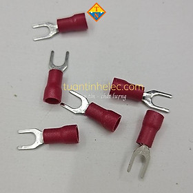 Mua  10 cái  Đầu cos dây điện chữ Y bọc nhựa SV 1.25-4