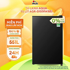 Tủ lạnh Aqua 90 lít ( CÓ ĐÓNG TUYẾT) AQR-D100FA(BS) - HÀNG CHÍNH HÃNG - CHỈ GIAO HCM