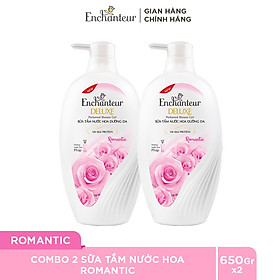 Combo 2 Sữa tắm hương nước hoa Enchanteur Romantic 650gr/ Chai