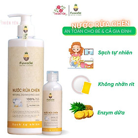 Mua   Nước rửa chén bát Fuwa3e 500ml an toàn cho bé   enzym dịu nhẹ da tay không nhờn rít hương dứa
