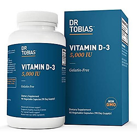 Dr Tobias Vitamin D3 - 5000 IU of Vitamin D-3 (90 Count)