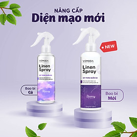 Xịt thơm quần áo Vemoda cao cấp giúp khử mùi ẩm mốc, làm thơm vải nhanh chóng, chiết xuất tuwd tinh dầu thiên nhiên và nước hoa