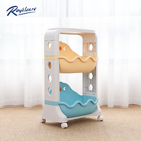 Mua Kệ đựng đồ chơi có bánh xe cho bé 2/3/4 tầng RoyalCare B8106 hình gà con dễ thương