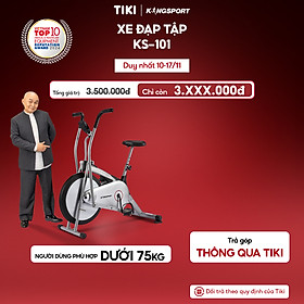 CHỈ GIAO MIỀN NAM | Xe đạp tập KINGSPORT KS-101 tập luyện toàn thân, tích hợp đồng hồ đo lường chỉ số, cân nặng phù hợp từ dưới 75kg