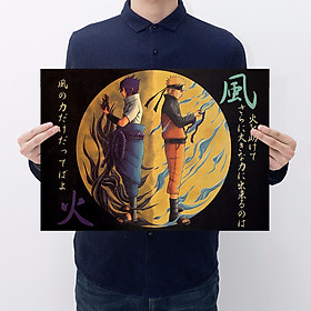 Tranh trang trí tổng hợp nhân vật Naruto - Sasuke Poster, áp phích treo tường [ B022 ]