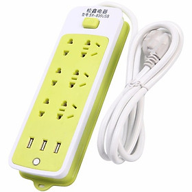 Ổ điện xanh đa năng có cổng cắm USB