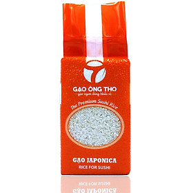 Gạo Nhật Japonica 1Kg - Gạo Ông Thọ - Gạo Hạt Tròn Đều, Dẻo Mềm, Ngọt Cơm