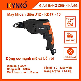 Máy khoan điện cầm tay chính hãng Kynko đầu 10mm J1Z-KD17-10 #6171 giá tốt