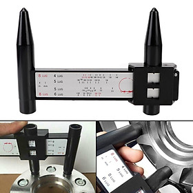 Thước đo khoảng cách lỗ bánh xe 8LUG màu đen PCD