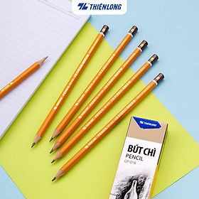 Combo 5 Bút chì gỗ Thiên Long GP-018- Độ cứng 2B