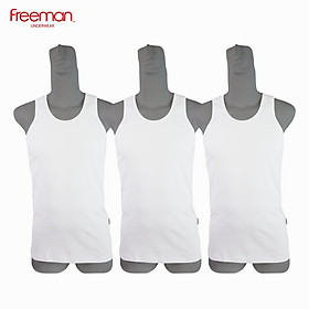 Hình ảnh Combo 3 Áo thun nam ba lỗ cotton FREEMAN ASF205