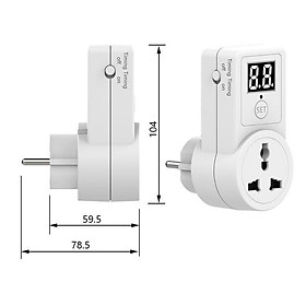 Mua Bộ Hẹn Giờ Cắm Điện Tự Động Bật/Tắt Thiết Bị AL09-2D 10A 2 Chữ Số Bật/Tắt: 10 Phút-9 Giờ 50 PHÚT Ổ Cắm Thông Dụng