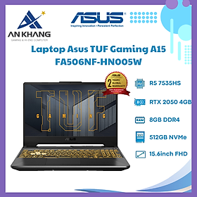 Mua Laptop ASUS TUF Gaming A15 FA506NF HN005W (AMD Ryzen 5 7535HS | 8GB | 512GB | RTX 2050 4GB | 15.6 inch FHD 144Hz | Win 11 | Đen) - Hàng Chính Hãng - Bảo Hành 24 Tháng