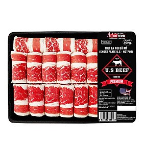 Ba rọi bò Mỹ hotpot 500g