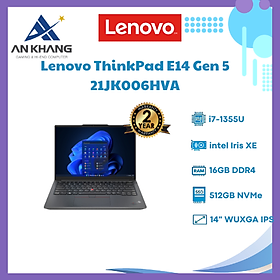 Mua Lenovo ThinkPad  E14 Gen 5 21JK006HVA (Intel Core i7-1355U | 16GB | 512GB | Intel Iris Xe | 14 inch WUXGA | No OS | Đen) - HÀNG CHÍNH HÃNG