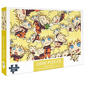 Tranh ghép hình 1000 mảnh anime, onepiece, pokemon, naruto dành cho người lớn và trẻ em. Kích thước: 75x50 cm. Quà tặng