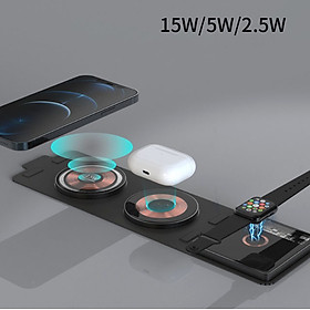 Mua Bộ Sạc 3in1 Sạc nhanh không dây dành cho điện thoại và đồng hồ thông minh Fold3X Design dùng cho Du lịch  Công Tác