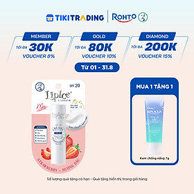 Son dưỡng môi không màu chuyển kem mịn LipIce Creamy Hương Dâu (Strawberry) 4.3g