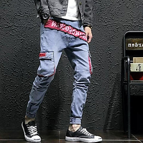 Quần Jogger Jean Nam túi hộp cá tính năng động chất vải Jean cao cấp co giãn nhẹ hợp với xu hướng thời trang hiện nay