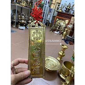 Mua Thẻ kim bài Thái Sơn Thạch Cảm Đương và thiên quan tứ phúc bằng đồng