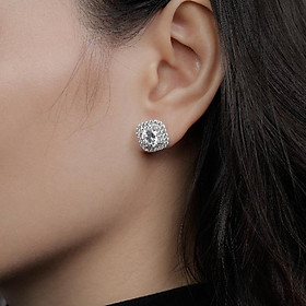 Bông Tai Nữ Bạc 925 Danny Jewelry Xi Bạch Kim Danny Đính Đá CZ NI4GZ023