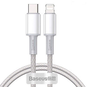 Cáp sạc Baseus PD20W Baseus High Density kết nối Type-C sang iPhone dài 100CM ( 3 màu ) - Hàng chính hãng