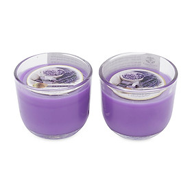 Mua Cặp 2 Ly nến thơm D6H5 Miss Candle FtraMart MIC0605 5.5 x 5 cm (tím