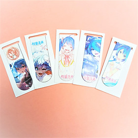 Combo 5 Bookmark Nam Châm Đánh Dấu Sách - Anime (Mẫu Ngẫu Nhiên)