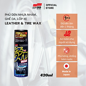Dung Dịch Bảo Dưỡng Leather & Tire Wax Soft99 VC-ADR-01 (300ml)