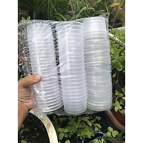 Mua 50 hũ bánh plan nhựa PP trắng trong nhiều kích cỡ  chịu nhiệt tốt  không mùi an toàn