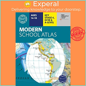 Sách - Philip's RGS Modern School Atlas - 100th edition by Philip's Maps (UK edition, paperback)