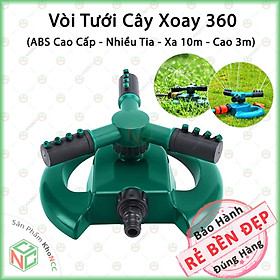 (Tiện Lợi) Vòi Tưới Cây Tự Động Xoay 360 Khi Có Nước KhoNCC Hàng Chính Hãng - Tiết Kiệm Công Sức và Thời Gian Tưới Tiêu - KLM-VTCX360