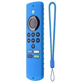 Thay thế nắp từ xa cho Fire-TV Stick Lite 2021 Vỏ từ xa Tay áo bảo vệ silicon Bảo vệ toàn diện cho màu sắc: Sky Blue