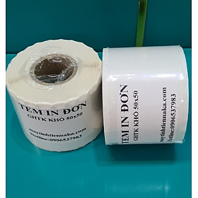 Mua Giấy in tem mã vạch khổ 50*50mm cuộn 30m