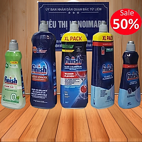 Nước làm bóng Finish 1150ml, dung dịch dầu làm bóng bát finish dùng cho máy rửa bát chén 1150ml, 800ml, 750ml, 1500ml