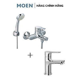 Bộ Sen Tắm Và Vòi Lavabo Nóng Lạnh MOEN SIENA
