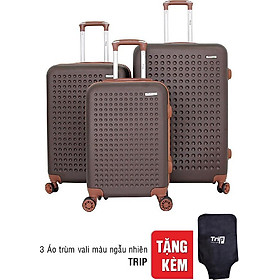 Combo 3 Vali Du Lịch Cao Cấp Trip P803A 20"- 24" - 28" - Tặng 2 Áo Trùm Vali (Màu Ngẫu Nhiên)