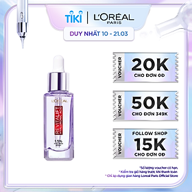 Tinh chất Serum siêu dưỡng ẩm trắng da L'Oreal Paris Hyaluronic Acid 1.5% 30ml