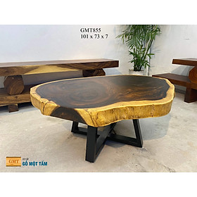 Mua Bàn sofa gỗ me tây nguyên tấm  bàn trà gỗ me tây nguyên tấm  bàn gỗ me tây nguyên tấm dài 1 01m rộng 73cm dày 7cm