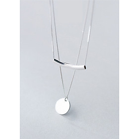 Dây Chuyền Bạc | Dây Chuyền Bạc Nữ Mặt Tròn DB2472 Bảo Ngọc Jewelry
