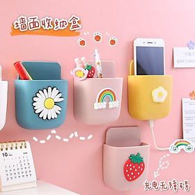 Mua Kệ Dán Tường Nhiều Hình Đựng Điện Thoại Để Sạc Pin Siêu Tiện Lợi Kèm Miếng Dán