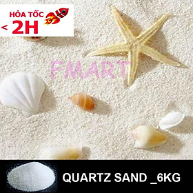 Cát Thạch Anh Lọc Nước, Trải Nền Thủy Sinh, Làm Thác Cát (Hạt Mịn/To) Túi 6KG - Sạch, Không Tạp Chất