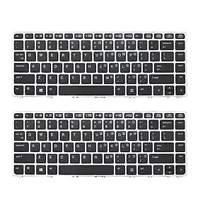2 lot US Keyboard for HP  Folio 9470m laptop 702843-001 697685-001