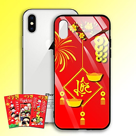 Ốp Lưng Kính Cường Lực cho điện thoại Iphone X / XS - 03005 7969 LOC02 - Tặng kèm bao lì xì Chúc Mừng Năm Mới - Hàng Chính Hãng